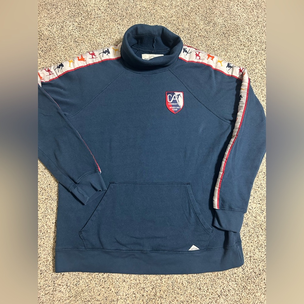 California Cowboy Apres Ski Team Ski Gear Turtleneck Sweatshirt XXL